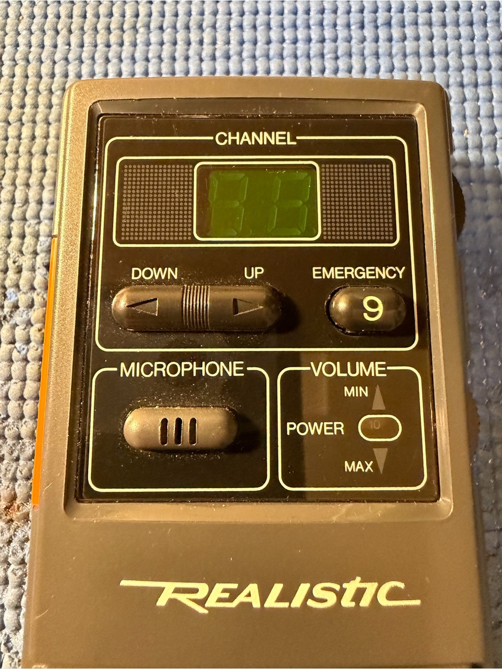 Realistic Portable Handheld Scanner Receiver in Brown